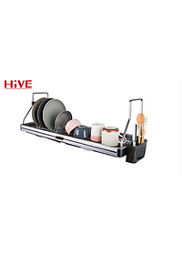 Giá úp chén bát treo tủ bếp trên Premium Black Hive Hàn Quốc