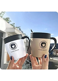 Cốc pha cafe inox 304 Creative 330ml tặng kèm muỗng- Hàng chính hãng 