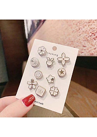 Set 10 Cúc Áo Mini Chống Hở, Ghim Cài Áo Trang Trí, Khuy Cài Áo Thời Trang Hàn Quốc Giá Rẻ 