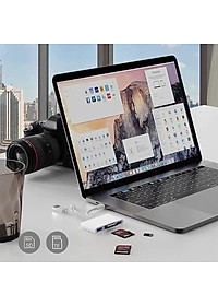 Đầu Đọc Thẻ Nhớ SD TF Micro SD Chân Type C Type A USB 3.0 Dùng Cho iPhone, iPad, Điện Thoại Android, Máy Tính, PC, Laptop, Máy Ảnh – Hàng Nhập Khẩu
