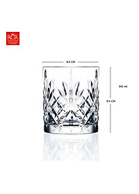 Ly Thuỷ Tinh Pha Lê Ý RCR – Melodia Dof Tumbler 340ml