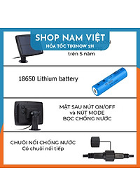 Dây Đèn LED Edison S14 Năng Lượng Mặt Trời Chống Nước Trang Trí Ngoài Trời - Chính Hãng NAVIVU