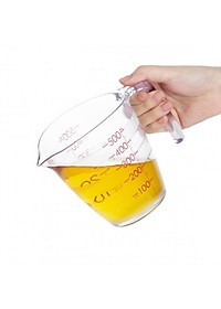 Cốc đong chia vạch Yoko 500ml, 200ml chịu lực tốt và chịu nhiệt, nhựa SAN nguyên sinh không chứa BPA