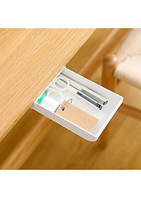 Hộc Ngăn Kéo Bàn Mini Có Keo Dán Để Văn Phòng Phẩm, Lưu Trữ Đồ Tiện Ích - Hàng Chính Hãng 