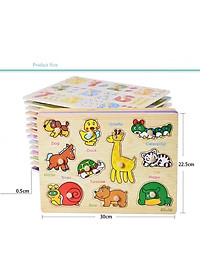 Bảng núm gỗ Ghép Hình Nhiều Chủ Đề Cho Bé