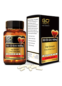 GO CO Q10 160MG 30 VIÊN - Viên uống bổ tim nhập khẩu chính hãng GO Healthy New Zealand