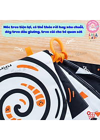 Bộ Đồ Chơi Thẻ Vải 5 Chất Liệu Kích Thích Thị Giác, Xúc Giác, Thính Giác Cho Trẻ Sơ Sinh - Lalala Baby