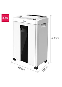 Máy Hủy Tài Liệu 16L Cao Cấp Deli - Máy Huỷ Giấy 16 Lít Phù Hợp Cho Bảo Mật Giấy Tờ Trong Doanh Nghiệp, Văn Phòng, Nhà Trường - Hàng Chính Hãng - ET051