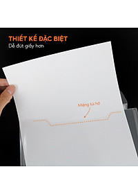 Túi đựng tài liệu A4 Clear bag (CHIỀU DỌC) AO+ không khuy cài (Xấp 5/20 cái)