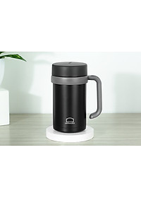 Bình Giữ Nhiệt Lock&Lock New Basic Table màu đen LHC4026B 500ml - Hàng chính hãng, nắp bình 3 lớp tiện lợi - JoyMall