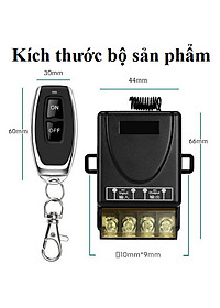 Công tắc điều khiển từ xa 100M xuyên tường công suất lớn 30A (3000W)/ điện áp 110-220V (Đen)