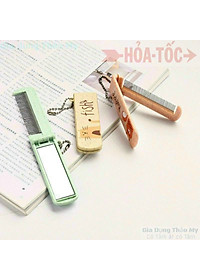 Lược kèm gương và móc chìa khóa (3 trong 1) tiện ích - Đồ vật bỏ túi không thể thiếu cho các nàng