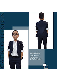 ĐỒ BỘ VEST BÉ TRAI CATRIO ACT661 TỪ 2 ĐẾN 11 TUỔI THUỘC BST QUẦN ÁO TRẺ EM COMPLET VESTON CATRIO 2021