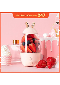 Máy xay sinh tố cầm tay đa năng tai thỏ xinh xắn Bunny  ( 50W - 300ml ) - Hàng Chính Hãng