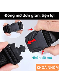 Thắt Lưng Dây Nịt Khóa Nhôm Canvas Quân Đội Tháo Nhanh Vải Nylong Dù Thời Trang Nam Nữ Unisex Legaxi