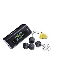 Hệ thống cảm biến đo áp suất lốp năng lượng mặt trời cho ô tô Michelin 4834 tặng kèm miếng sáp thơm Natural Fresh (Ngẫu nhiên)