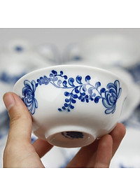 Bộ đồ ăn hoa mặt trời Bát Tràng men khử - Khử sạch chì và kim loại nặng