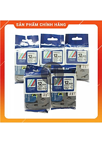 Nhãn In đa lớp Tz2-231 - Đen nền trắng 12mm x 8m - Hàng nhập khẩu