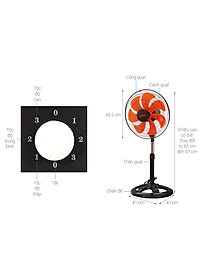 Quạt lỡ thân sắt SENKO LTS1636 - Hàng chính hãng