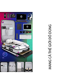 Balo laptop thông minh 15.6-17.3 inch tích hợp công nghê cao - BEE GEE BLLT5565