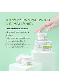 Kem nám và tàn nhang ban đêm Truesky Melasma Cream chiết xuất tảo biển 20g