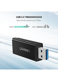 Đầu Đọc Thẻ Nhớ SD/TF USB 3.0 chính hãng Ugreen 40752