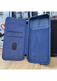 Bao da Nillkin Qin dành cho iPhone 15 Pro/ 15 Pro Max - hàng chính hãng