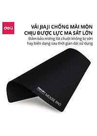 Miếng Lót Chuột DELI Hàng Chính Hãng Bàn Di Chuột Không Viền, Vải Jiaji Di Chuột Êm Ái Chống Thấm Nước Đàn Hồi Tốt