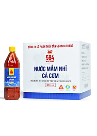Nước mắm Nhỉ Cá cơm 584 Nha Trang - 25 độ đạm - Chai nhựa 1Lit
