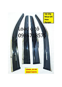 Vè Che Mưa Xe Xe Ford Ranger 2023-2016 Mẫu Chỉ Inox Cao Cấp Nhất Thị Trương, Có Trang Bị Sẵn Keo Dán 3M