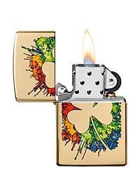 Bật Lửa Zippo 49125 – Zippo Graffiti Clover Design High Polish Brass