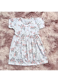 Váy đầm bé gái tay ngắn thun cotton co giãn giao nhiều hoạ tiết khác nhau cho khách MamLa