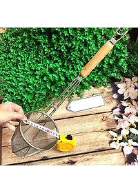 VỢT TRỤNG HỦ TIỂU MÌ BÚN PHỞ - INOX Cán GỖ dài 50cm - CHUẨN SIÊU PHẨM. Đa Năng dùng làm Vợt lưới Lược, lọc rây, rổ có tay cầm cán gỗ. Phù hợp Nhà Hàng, Quán ăn