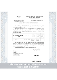 Lens trong suốt cận Angel Eyes Cosmo có độ từ 0 đến 15 độ, dòng kính áp tròng cận trong suốt có độ phù hợp mọi nhu cầu