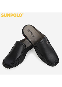 Dép Sục Sapo Nam Da Bò SUNPOLO SUT322 (Đen, Nâu)