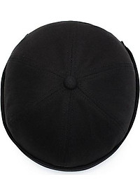 Mũ tròn Miki màu trơn phong cách cổ điển độc đáo – thêu chữ kiểu dáng đơn giản