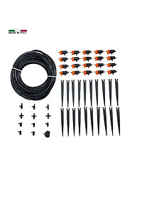 Bộ Tưới Nhỏ Giọt Cơ Bản Claber Drip Starter Kit, dùng cho 20 chậu cây, đầu tưới nhỏ giọt điều chỉnh lưu lượng 0-6 l/h DRIPKIT20TC Claber