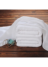 Bộ 2 Khăn tắm Trắng thương hiệu A - 65cmx135cm - Chuyên dùng cho khách sạn, spa
