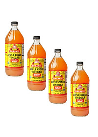 Giấm táo hữu cơ Organic Bragg 946ml Organic Apple Cider Vinegar 946ml (combo 4 chai)