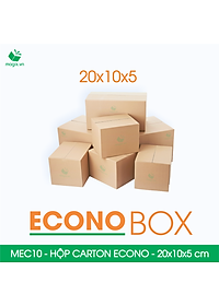 MEC10 - 20x10x5 cm - Combo 60 thùng hộp carton trơn siêu tiết kiệm ECONO