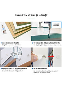 Tủ Gỗ Kèm Cửa Kính Để Đồ Nhà Bếp, Để Lò Vi Sóng Và Các Vật Dụng Khác Thương Hiệu SIB Decor KG20