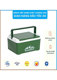 Phích vuông thái 2.3L 3932, Phích mini giữ nhiệt tiện lợi, Phích Đá giữ nhiệt lên đến 8h, Phích Đá Giữ Nhiệt Văn Phòng Việt Nhật cao cấp - Hàng Việt Nam