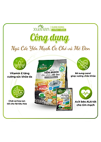 Ngũ Cốc Yến Mạch, Óc Chó Và Mè Đen Xuân An [ít đường] Túi 400G {25g*16 gói}