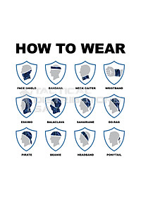 Khăn turban ống cotton tube nam nữ đa năng co giãn 9 kiểu dùng có video hướng dẫn