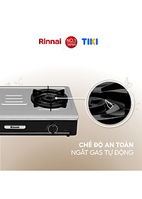 Bếp gas dương Rinnai RV-A271B(S) mặt bếp inox và kiềng bếp men - Hàng chính hãng.