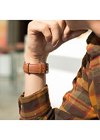 Dây Đồng Hồ Da Bò Italy Cao Cấp Màu Vàng Bò Size 14/16/18/20/22mm - Dây Da Đồng Hồ Da Bò Thật 100%, Bảo Hành 12T