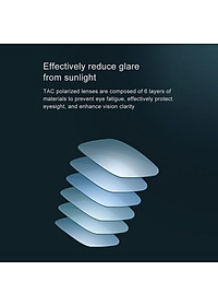 XIAOMI Kính Mát Gọng Vuông Thời Trang Cho Nam Nữ