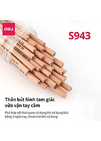 Bút chì lục giác/tam giác Deli - loại HB/2B - 30 chiếc/hộp - S941 / S943