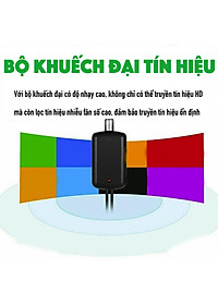 Ăng Ten Tivi Kỹ Thuật Số Mặt Đất, Anten Thu Sóng Tín Hiệu Kỹ Thuật Số, Ăng Ten Tv Khuếch Đại Tín Hiệu Kỹ Thuật Số Trong Nhà, Ang Ten Bắt Tín Hiệu Kỹ Thuật Số Tại Nhà, Anten DVB-T2 4k 1080P Dễ Sử Dụng