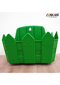 Chậu Nhựa Trồng Cây ANKAN Để Treo Ban Công, Treo Tường, Ngoài Trời, Sân Vườn, Kích Thước 24 x 19cm, Nhựa Cao Cấp